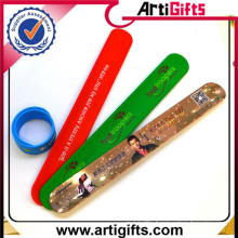 Promotionalgifts custom silicone ruler slap bracelet